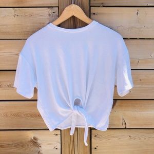 Aritzia Wilfred Free Front Tie Tee | XS